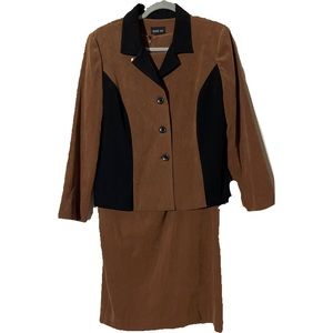 Black and Tan Leslie Fay dress size 16p